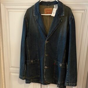 Vintage Levi's Blue Lightweight Denim Shirt Jacket m